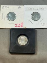 3- 1943S Steel War cents