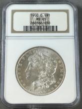 1900-O Morgan Silver Dollar in NGC MS65 Holder