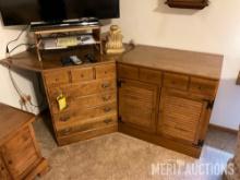Corner chest of drawers