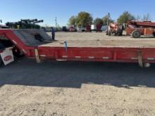 Hydraulic tilt equipment trailer