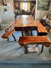 HAND MADE PINE WOOD DINING TABLE
