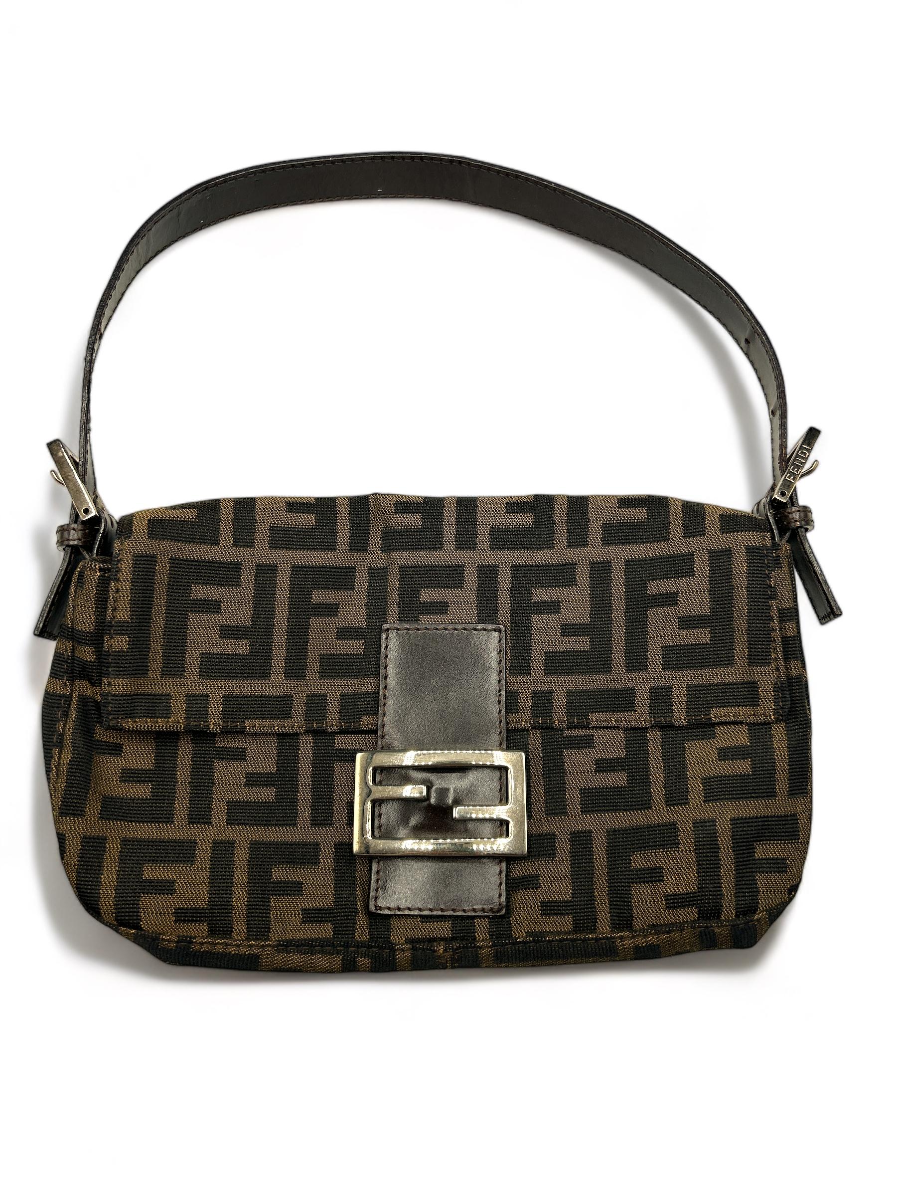 Y2K Fendi canvas purse