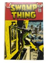 SWAMP THING #7  DC WEIN WRIGHTSON 1973 WHITE PAGES 1ST MEETING BATMAN