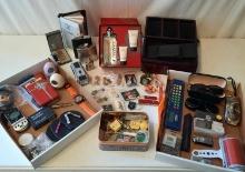 Cartier Declaration Perfume, Hard Rock Pins, Swiss Army Knives, Charging Station, Misc.