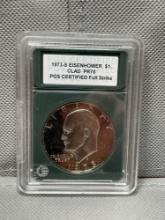1973-S Eisenhower $1 Clad PR70 grade