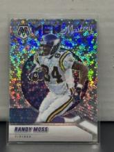 Randy Moss 2021 Panini Mosaic Men of Mastery Silver No Huddle Prizm Insert #MM14