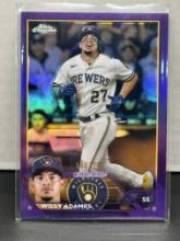 Willy Adames 2023 Topps Chrome Purple (#114/250) Refractor #101