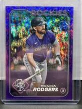 Brendan Rodgers 2024 Topps Purple Shimmer (#454/799) Foil Parallel #322