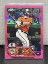 Kyle Stowers 2023 Topps Chrome Pink Refractor Rookie RC #194