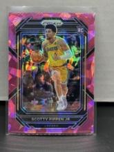 Scotty Pippen Jr. 2022-23 Panini Prizm Pink Cracked Ice Prizm Rookie RC #232