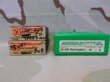 Reloaded 22-250 ammo with Die set