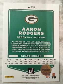 Hand Signed Aaron Rodgers Card W/ COA