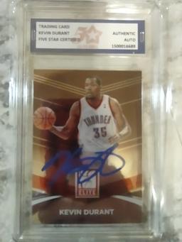 Hand Signed Kevin Durant Card W/COA
