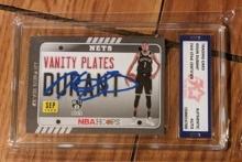 Kevin Durant Autographed Hoops card Authenticated by Fivestar Grading