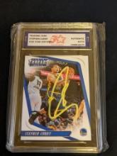 Stephen Curry 2018 Panini Threads auto Authenticated by Fivestar Grading