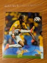 Neymar Jr Autographed 8x10 Photo with coa