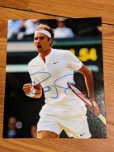Roger Federer autographed 8x10 photo with coa