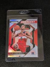 2023-24 Panini Prizm Bilal Coulibaly #4 Emergent Silver Prizm Rookie RC Wizards