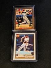 x2 Barry Bonds autograph lot with coa