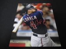 CARLOS CORREA SIGNED 8X10 PHOTO WITH COA