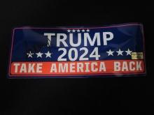 Donald Trump Signed Bumper Sticker EUA COA