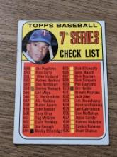 1969 Topps Tony Oliva 7th Series Checklist 589-664  #582
