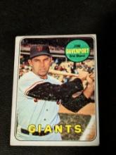 1969 Topps #102 Jim Davenport San Francisco Giants Vintage Baseball Card