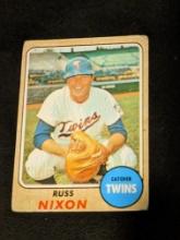 1968 Topps Russ Nixon High Number Series #515 Vintage Baseball Minnesota Twins