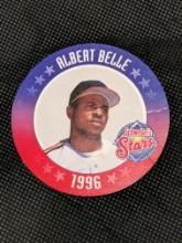 1996 Schwebel's Stars Discs Albert Belle #9 MLB Baseball Trading Card Cleveland
