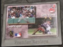 1998 Premier Replays Omar Vizquel & Sandy Alomar Motion Card Cleveland Indians
