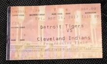 Cleveland "indians" vs detroit tigers Vintage 2017 ticket
