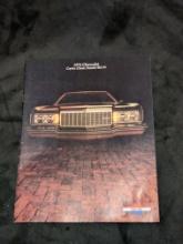 1974 Chevrolet Caprice Classic Impala Bel Air Dealer Sales Brochure Handout