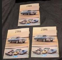 x3 77 Wagons by chevrolet brochure lot
