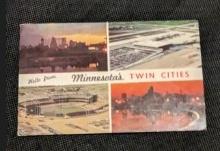 Minnesota's Twin Cities post card
