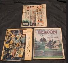 x3 Akron beacon journal lot "beacon" lot 1970's - stan hywet miracle/ akron sisters etc