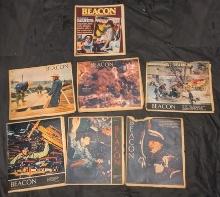x 7 "beacon" Akron beacon journal lot 1970's - Carneys/ Dutch Soldier/ Holidays /Pilot