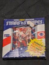 sealed 1990 First Edition Stars'N Stripes 8 player photo 2 candy box Vintage