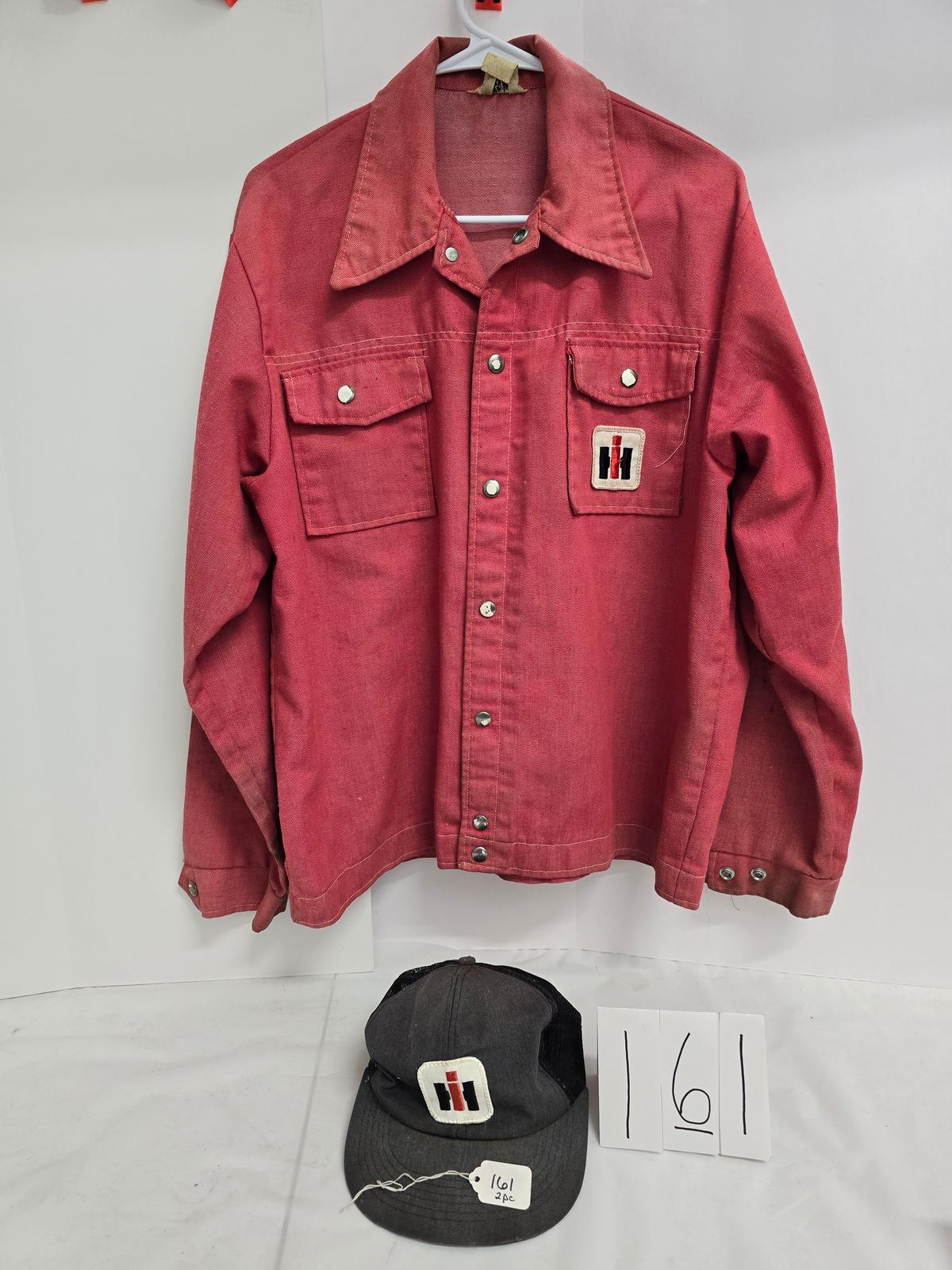 Swingster western used jacket large IH with IH summer hat