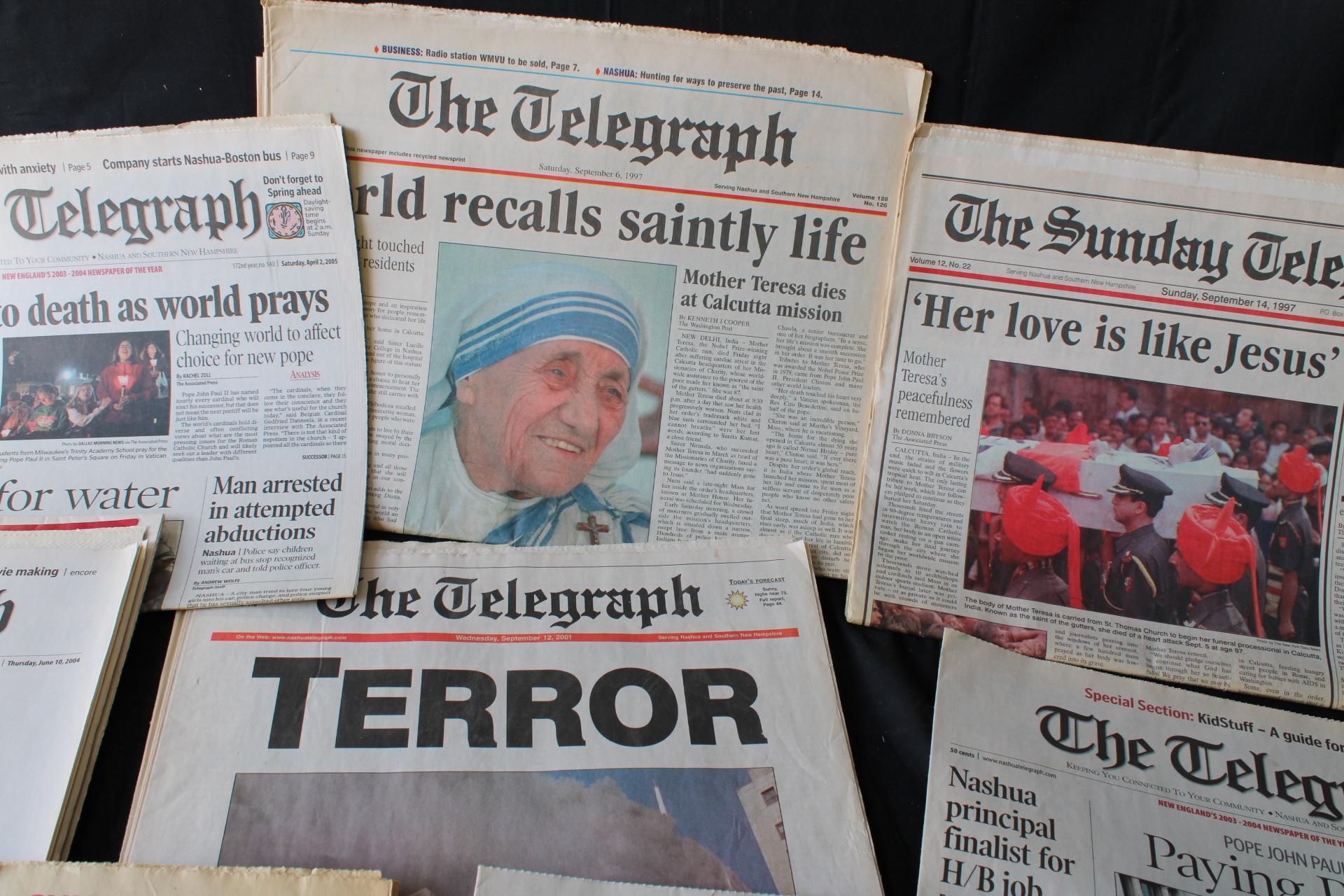Vintage The Telegrapah News Articles