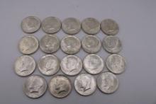 19 JFK Silver Half Dollars 1964