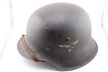 Original WWII German Luftwaffe M42 Single Decal Helmet