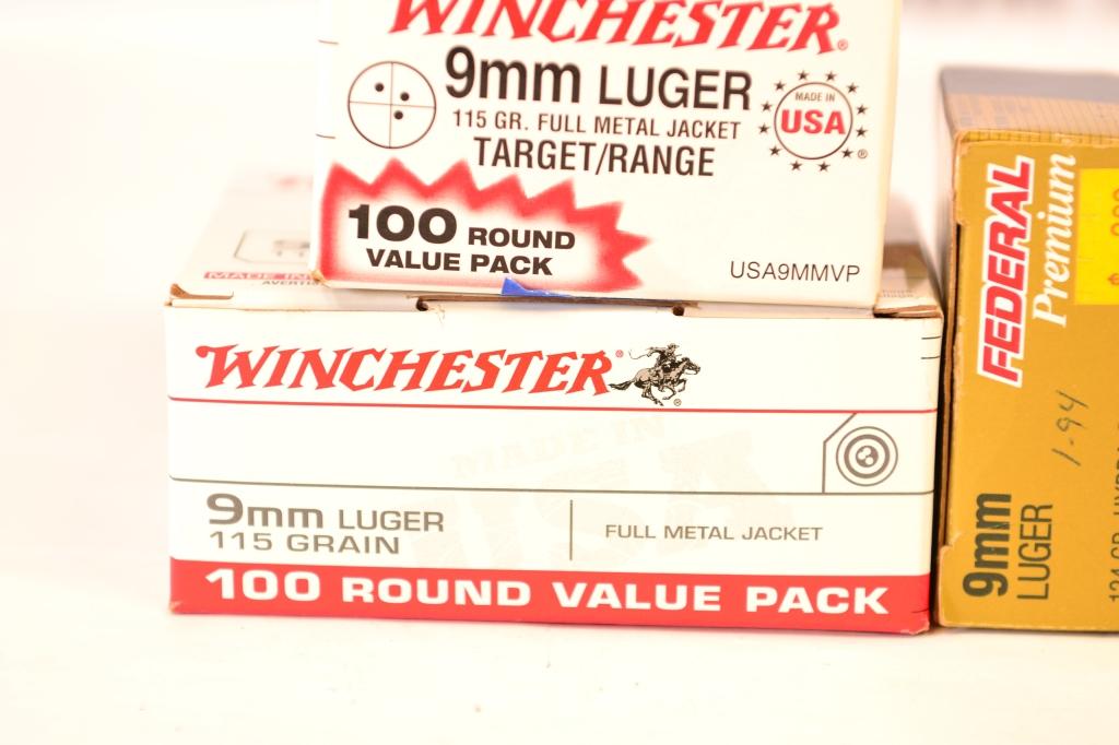 Various Manufacturers 9mm Ammo (220) Rds