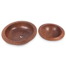 Two Hand Carved Wooden Bowls