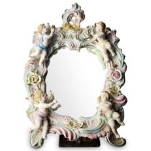 A German Porcelain Porcelain Picture Frame