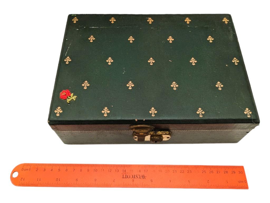 Vintage Green Jewelry Box