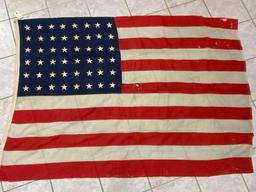 USA VINTAGE WWII ERA 48 STAR AMERICAN FLAG