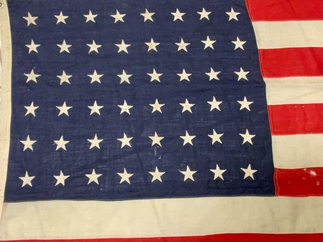 USA VINTAGE WWII ERA 48 STAR AMERICAN FLAG