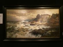 Jacques Matthias Schenker Oceanscape Oil Painting