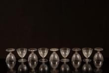 Set of 9 Medium Art Deco Punch Cups