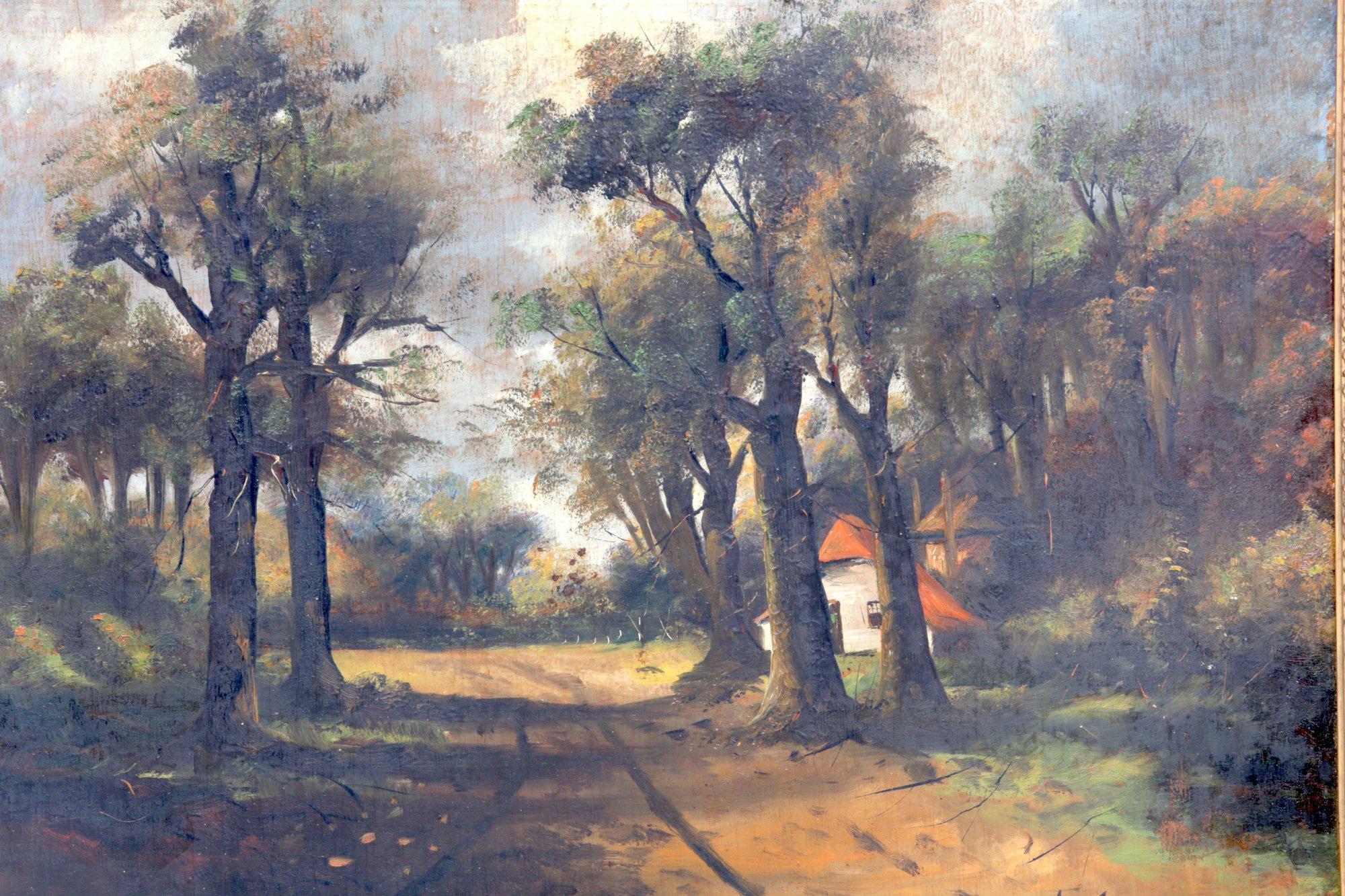 Woodlands Framed Oil Painting